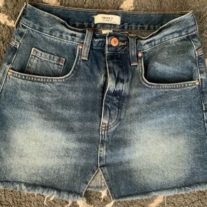 forever 21 denim skirt